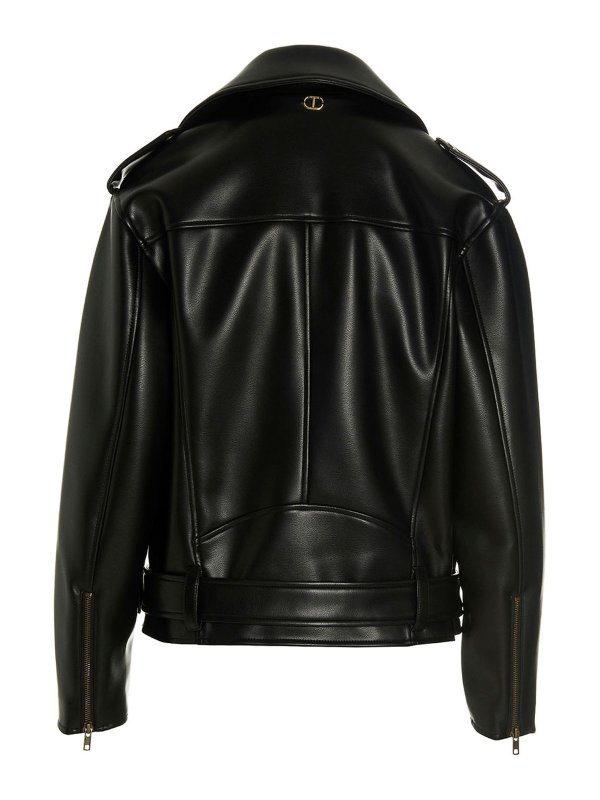 TWINSET: レザージャケット online - レザージャケット - 黒