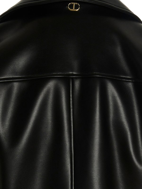 レザージャケット - 黒 shop online: TWINSET