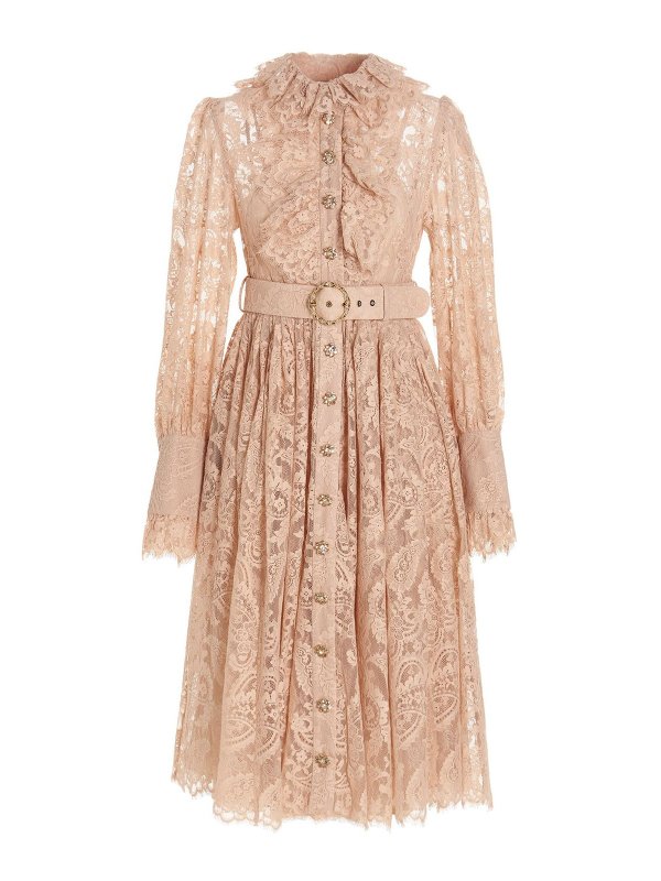 ZIMMERMANN: ニーレングスドレス - 膝丈ドレス - ピンク