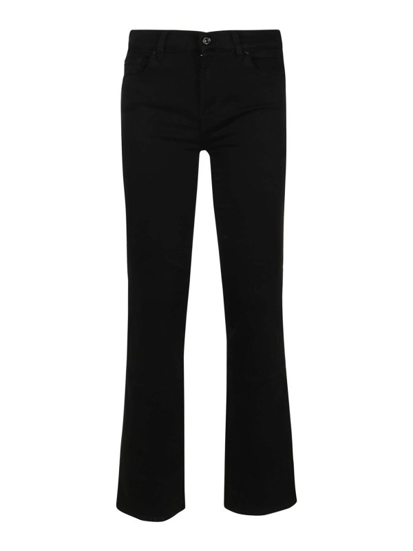 7 FOR ALL MANKIND: bootcut jeans - Bootcut bair eco rinsed black jeans