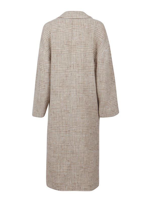 BRUNELLO CUCINELLI: ニーレングスコート online - 膝丈コート - ベージュ