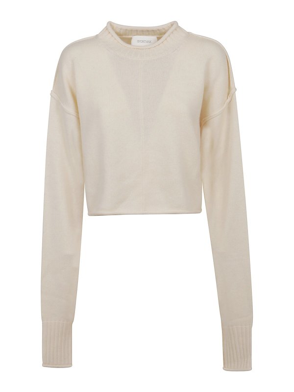 SPORTMAX: crew necks - Maiorca cropped sweater