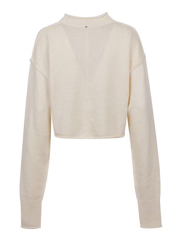 SPORTMAX: crew necks online - Maiorca cropped sweater