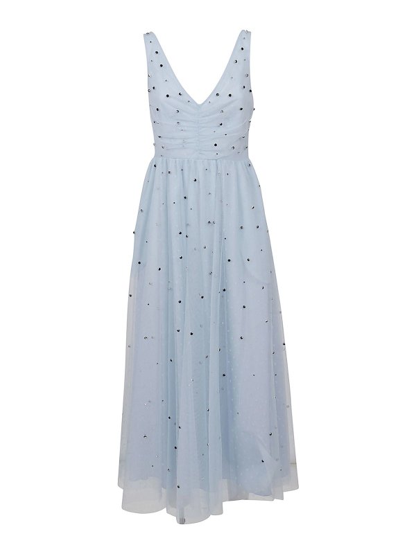 VALENTINO RED: マキシドレス - マキシドレス - ライトブルー