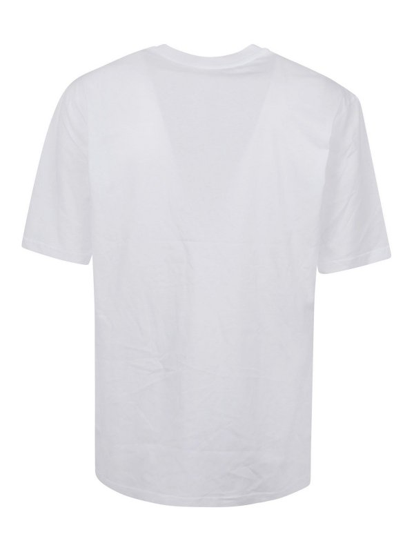 MOSCHINO: t-shirt online - T-shirt stampata con logo