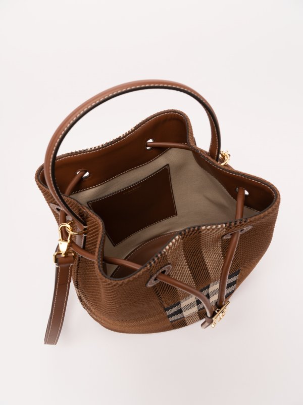 BURBERRY buy online バケットバッグ - ダークブラウン