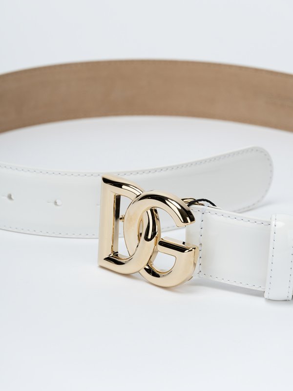 DOLCE & GABBANA: Cinturones online - Cinturón - Blanco