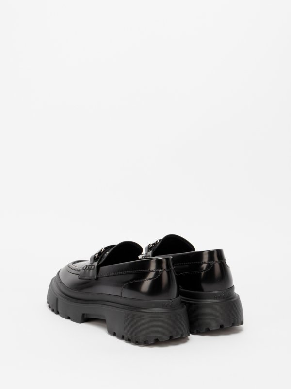 iKRIX HOGAN: Mocassini e slippers - Mocassini con plateau e fibbia logata