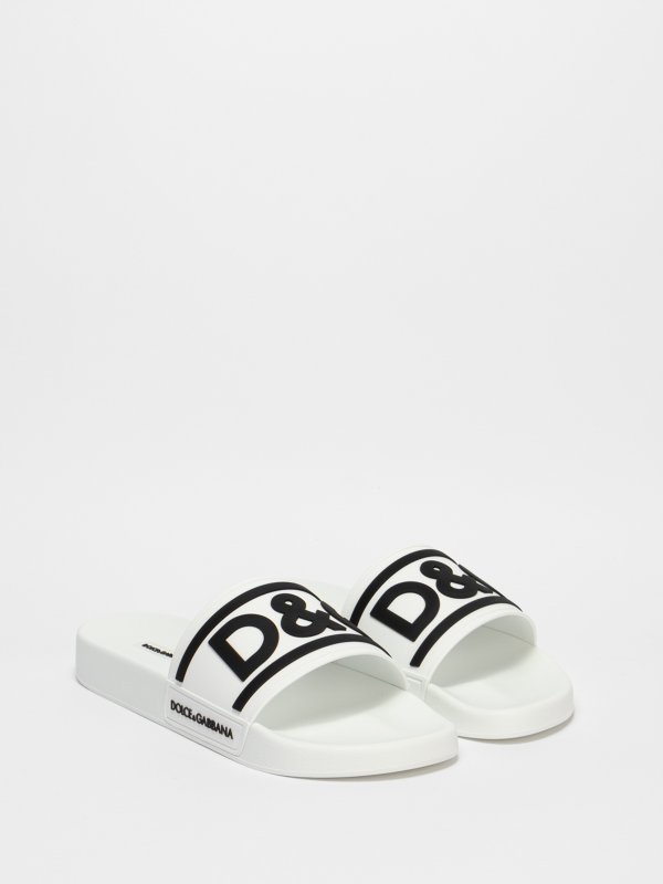 DOLCE & GABBANA: sandals online - Rubber pool slides