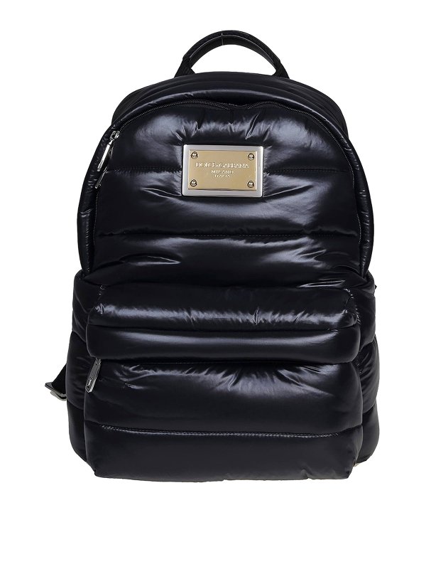 DOLCE & GABBANA: backpacks - Padded nylon backpack