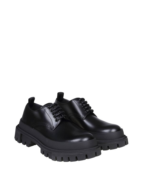 DOLCE & GABBANA: trainers online - Leather lace-ups