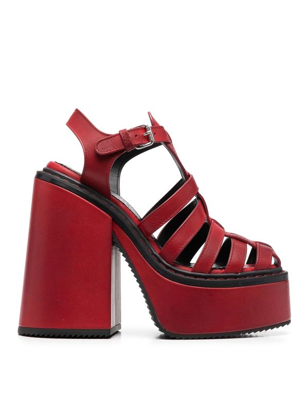 DSQUARED2: Sandales - Sandales - Rouge Brun