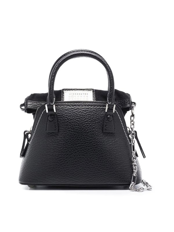 Maison Margiela: Umhängetaschen - Shopper - Schwarz