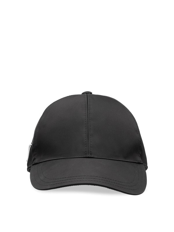 PRADA: hats & caps - Logo-plaque baseball cap