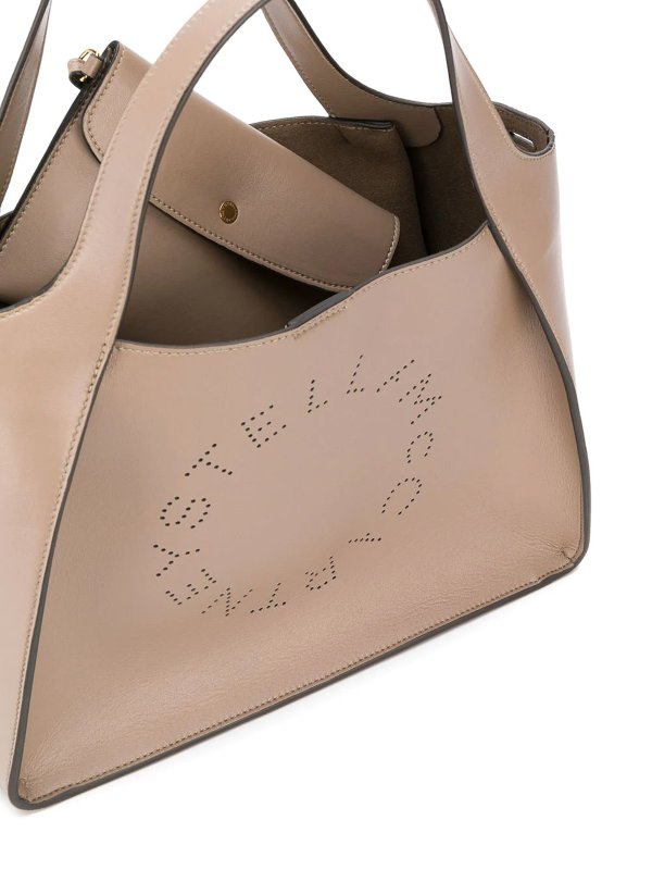Perforated logo tote bag shop online: STELLA McCARTNEY