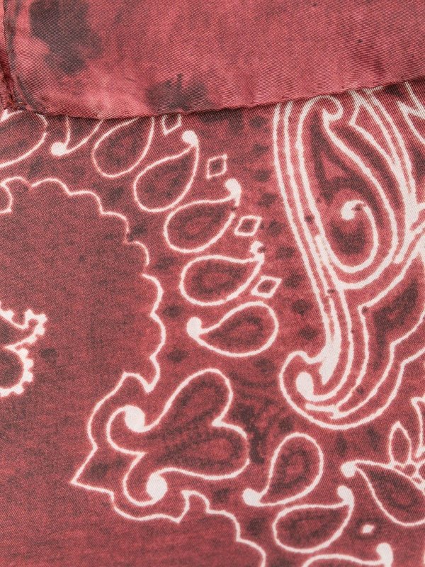 iKRIX GOLDEN GOOSE: scarves - Paisley-print silk scarf