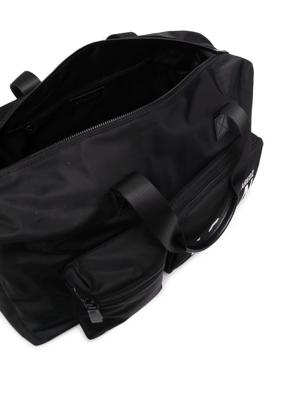 Logo-print duffle bag shop online: DSQUARED2