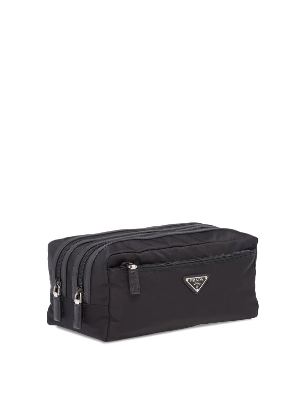 PRADA: Cases & Covers online - Re-nylon and leather travel pouch