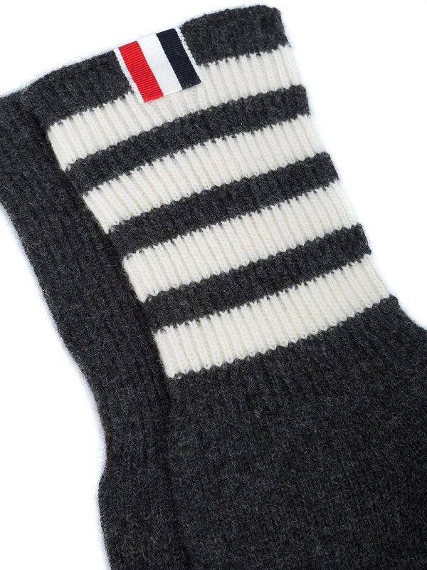 Thom Browne 手袋 グレー