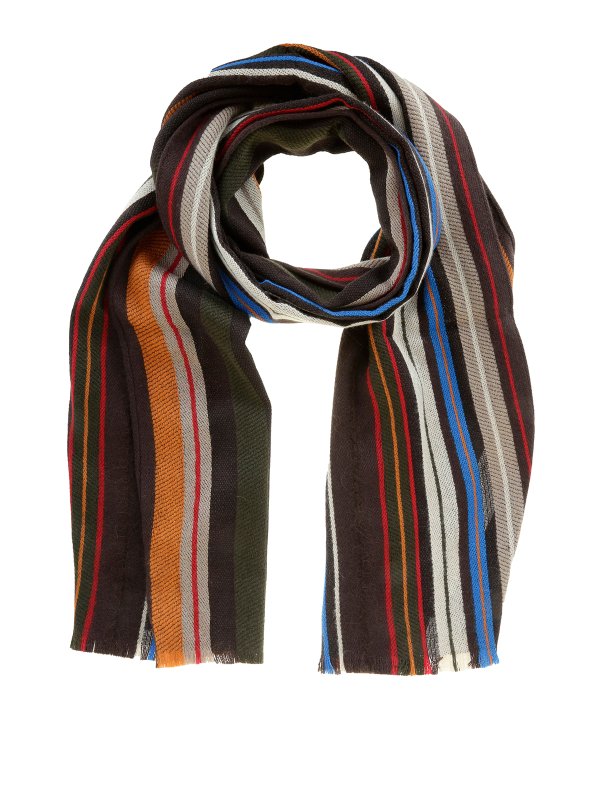 PAUL SMITH: scarves - Fringed scarf
