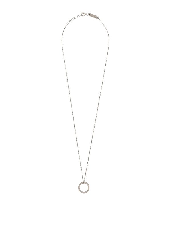 Maison Margiela: ネックレス - ネックレス/チョーカー - 銀