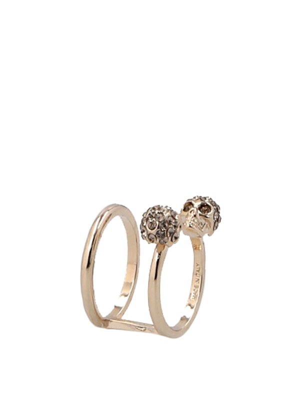 iKRIX ALEXANDER MCQUEEN: Rings - Double Skull ring