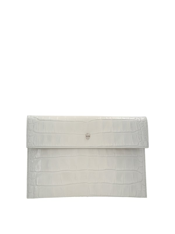 ALEXANDER MCQUEEN: clutches - Leather clutch