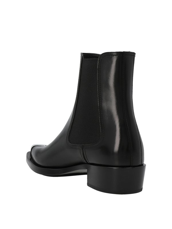 ALEXANDER MCQUEEN: ankle boots online - Metallic toe ankle boots