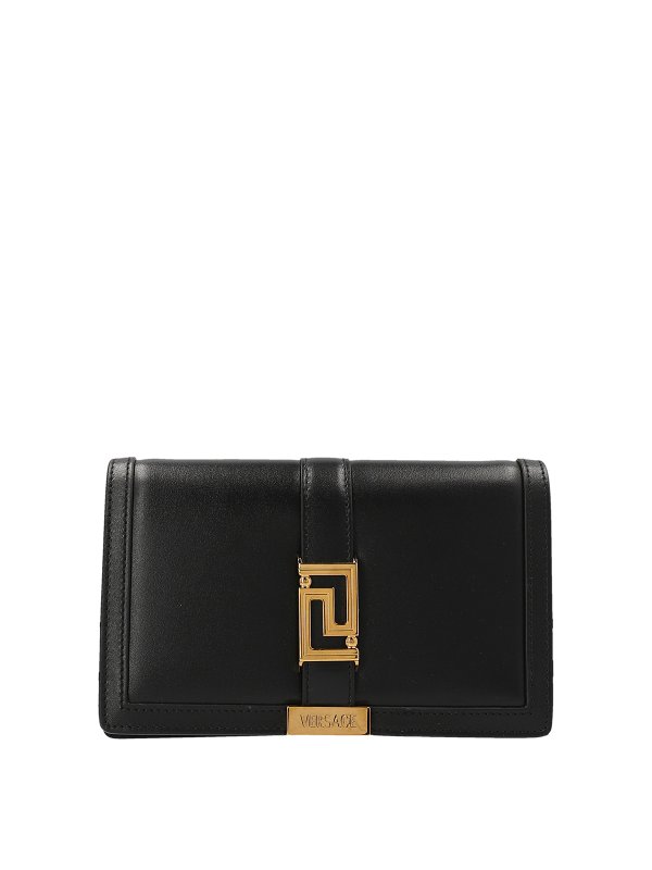 VERSACE: clutches - Leather clutch