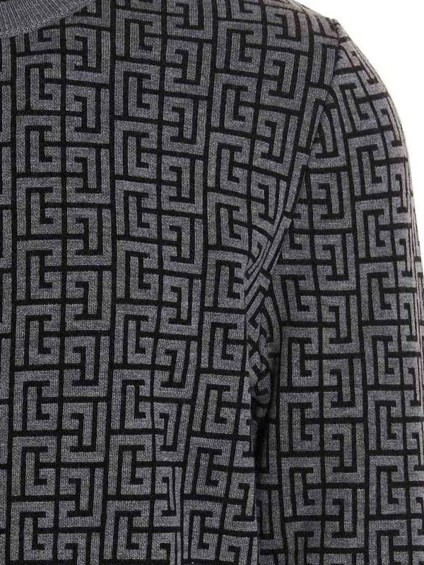 iKRIX Balmain: Pull col rond - Pull Col Rond - Gris