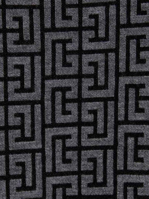 Pull Col Rond - Gris shop online: Balmain