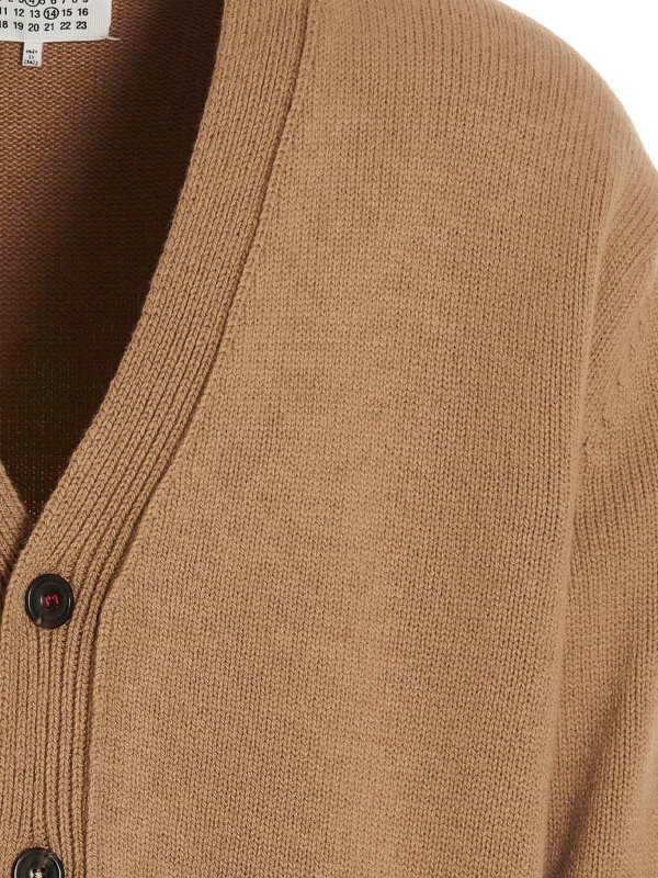 iKRIX Maison Margiela: cardigans - Logo cardigan