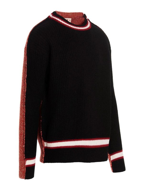 Marni: crew necks online - Two-color sweater