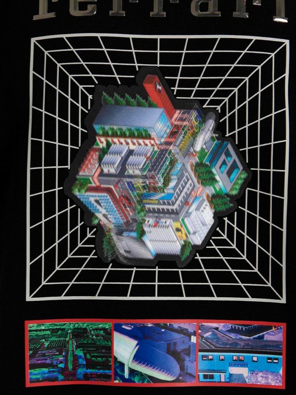 Maranello Cube hoodie shop online: FERRARI