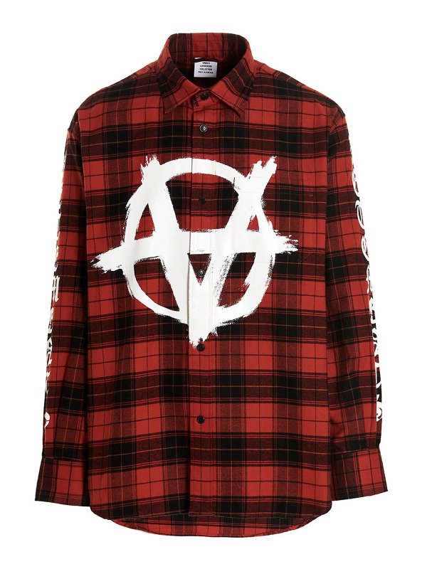 VETEMENTS: Chemises - Chemise - Anarchy