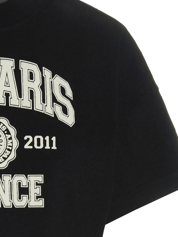 Ami Paris Logo T-shirt - Black - Women|FTS010702001 | thebs.com