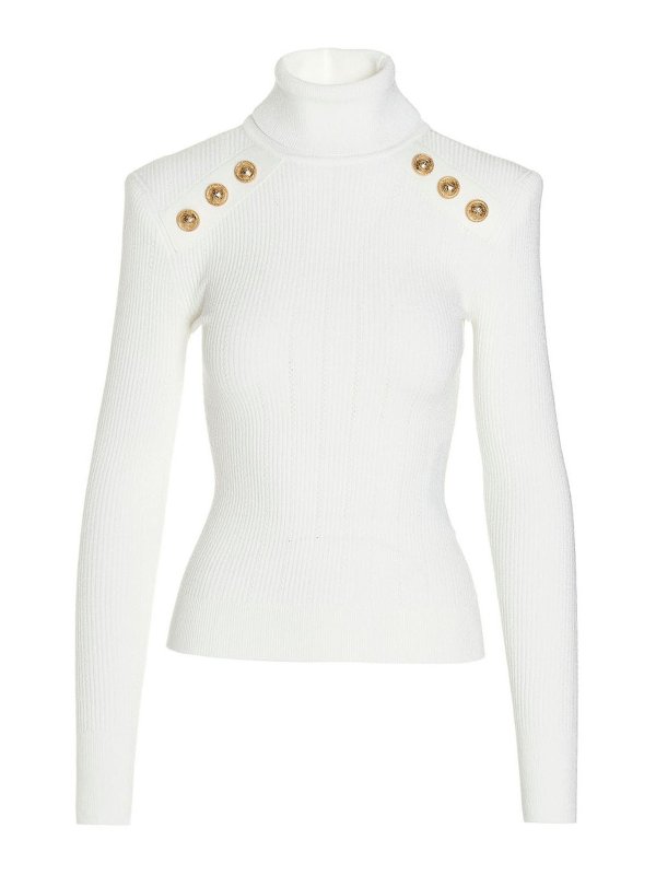 Balmain: タートルネック - タートルネック/ポロネック - 白