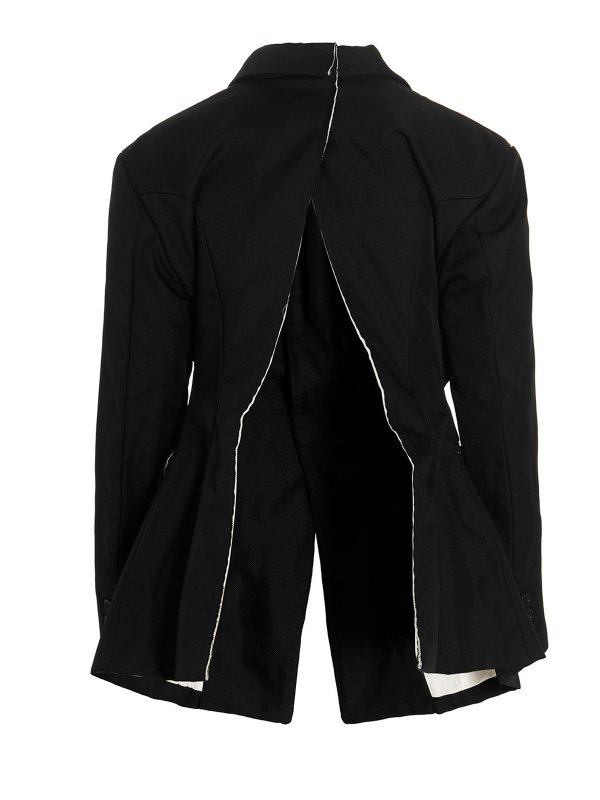 COMME DES GARCONS: blazers online - Maxi split blazer