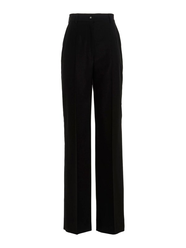 DOLCE & GABBANA: テーラードトラウザー - テーラードパンツ - 黒
