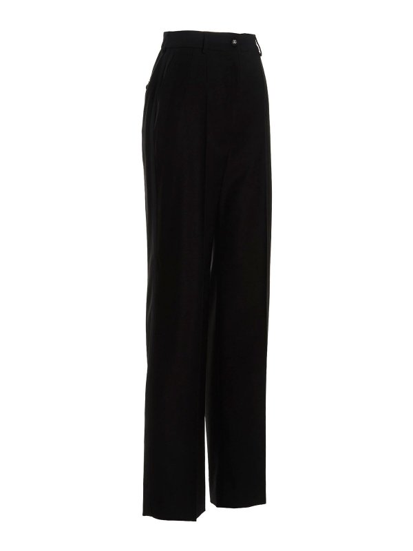 DOLCE & GABBANA: テーラードトラウザー online - テーラードパンツ - 黒