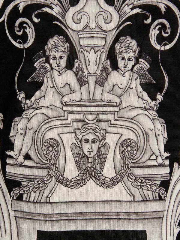 Silver baroque sweater shop online: VERSACE