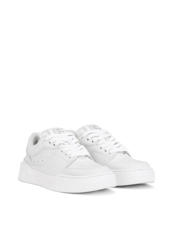 DOLCE & GABBANA: trainers online - Leather low-top sneakers