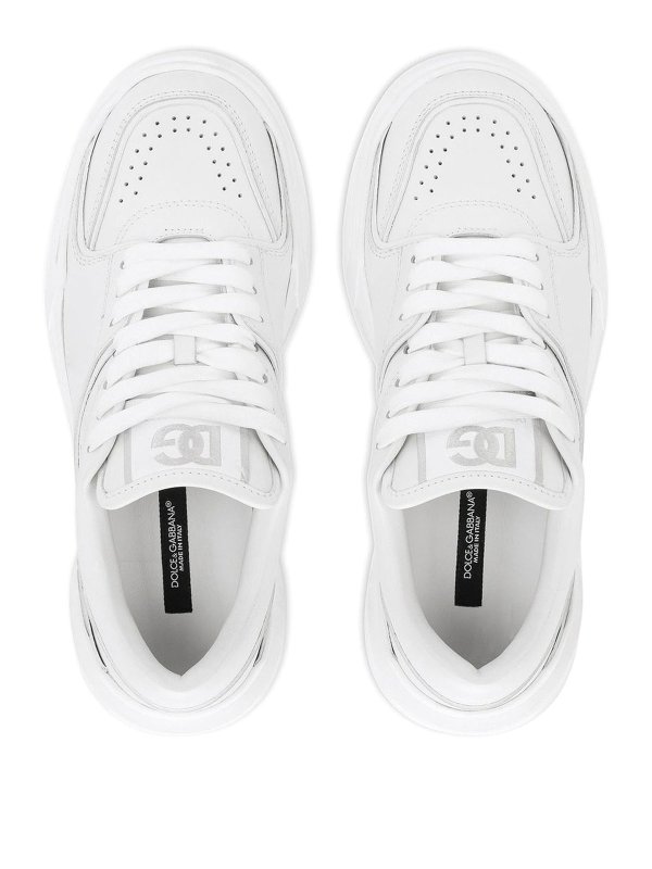 Leather low-top sneakers shop online: DOLCE & GABBANA
