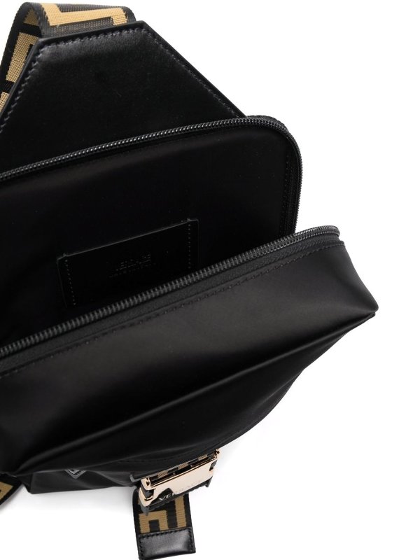 Greca one-shoulder backpack shop online: VERSACE