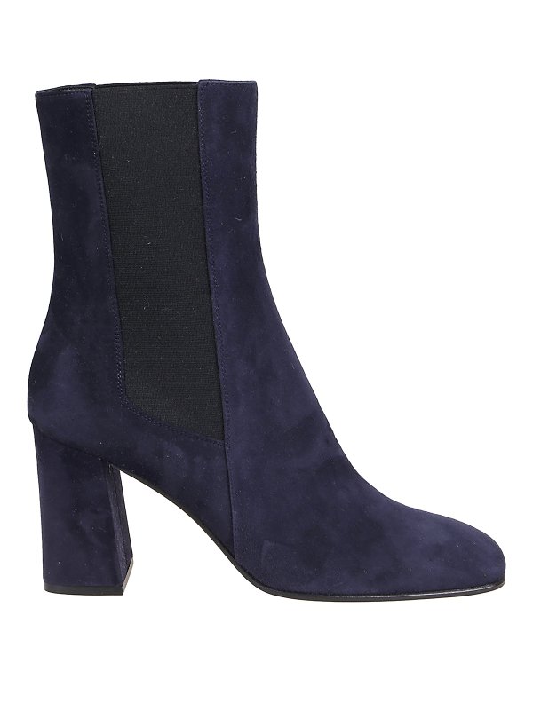 SERGIO ROSSI: ブーティー - アンクルブーツ - ダークブルー