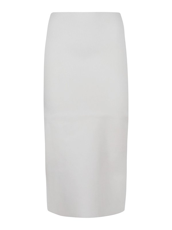 VICTORIA BECKHAM: ニーレングススカート＆ミディ丈 - 膝丈/ミディスカート - 白