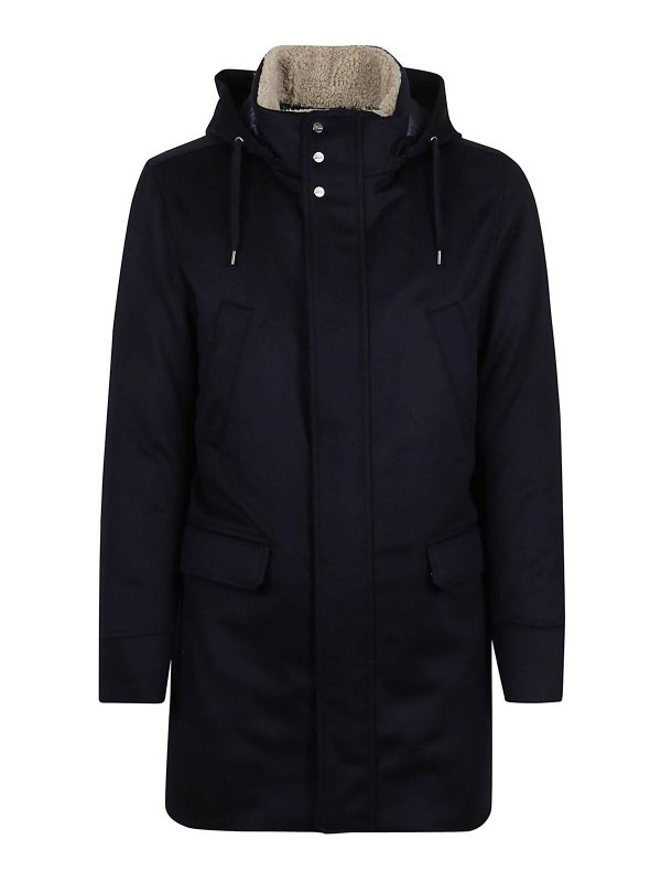 HERNO: padded jackets - Wool and cashmere puffer jacket