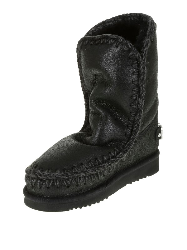 Eskimo 24 rhinestones logo ankle boots shop online: MOU