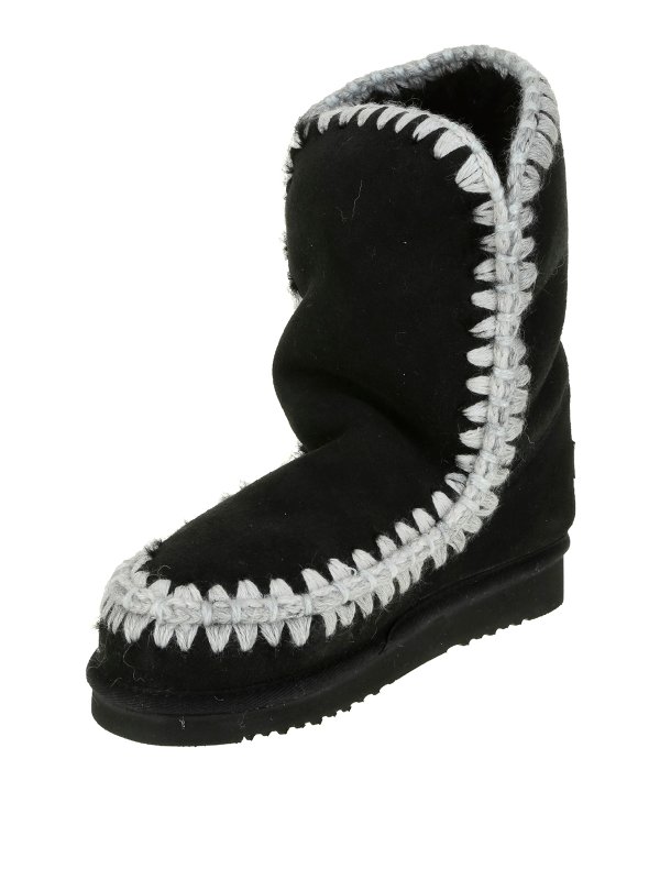 Eskimo overstitching ankle boots shop online: MOU