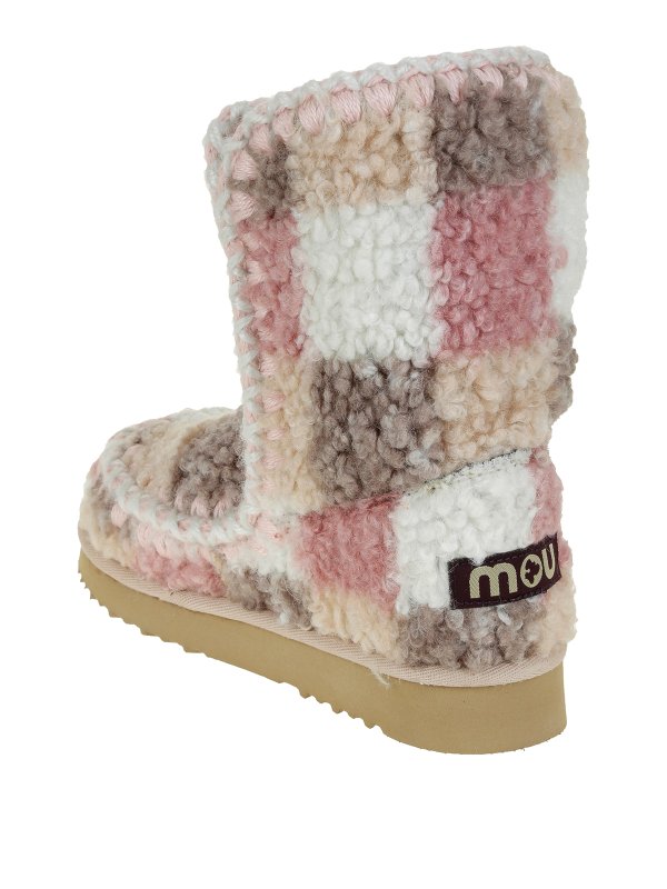 iKRIX MOU: ankle boots - Eskimo 24 tartan teddy fleece ankle boots